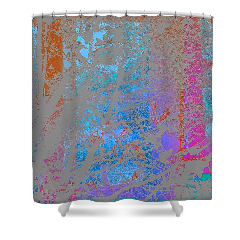 Blue Shower Curtain featuring the photograph Abstract Landscape Blue Sky by Itsonlythemoon
