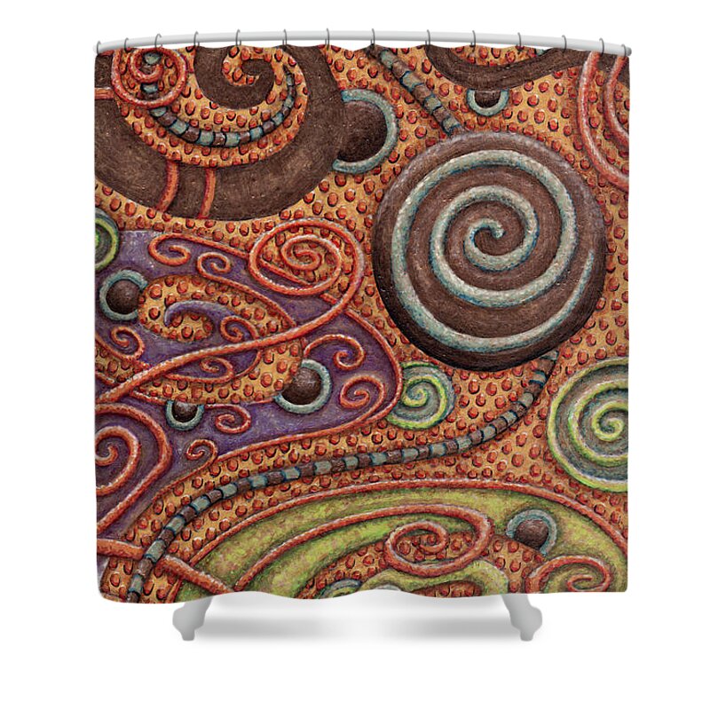 Whimsical Shower Curtain featuring the photograph Abstract Spiral 5 by Amy E Fraser