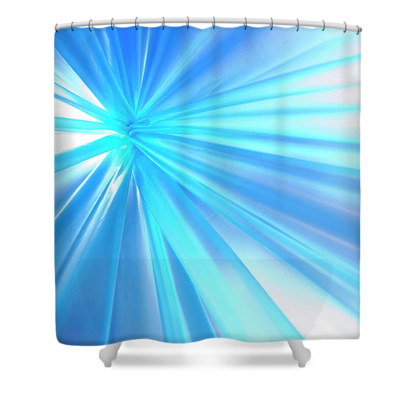 Internet Shower Curtain featuring the photograph Abstraction Blue by Kertlis