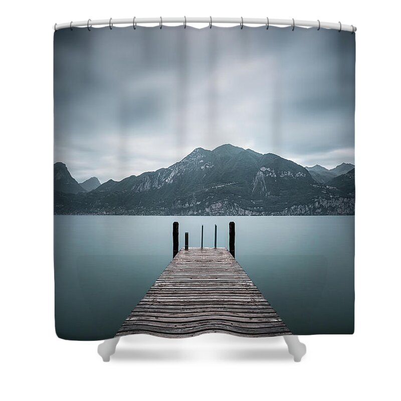 Kremsdorf Shower Curtain featuring the photograph Across The Endless Alps by Evelina Kremsdorf