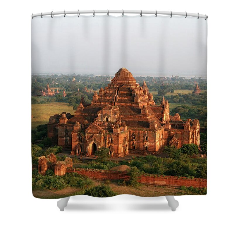 Tranquility Shower Curtain featuring the photograph Aerial View Of Dhammayangyi, Bagan by Joe & Clair Carnegie / Libyan Soup