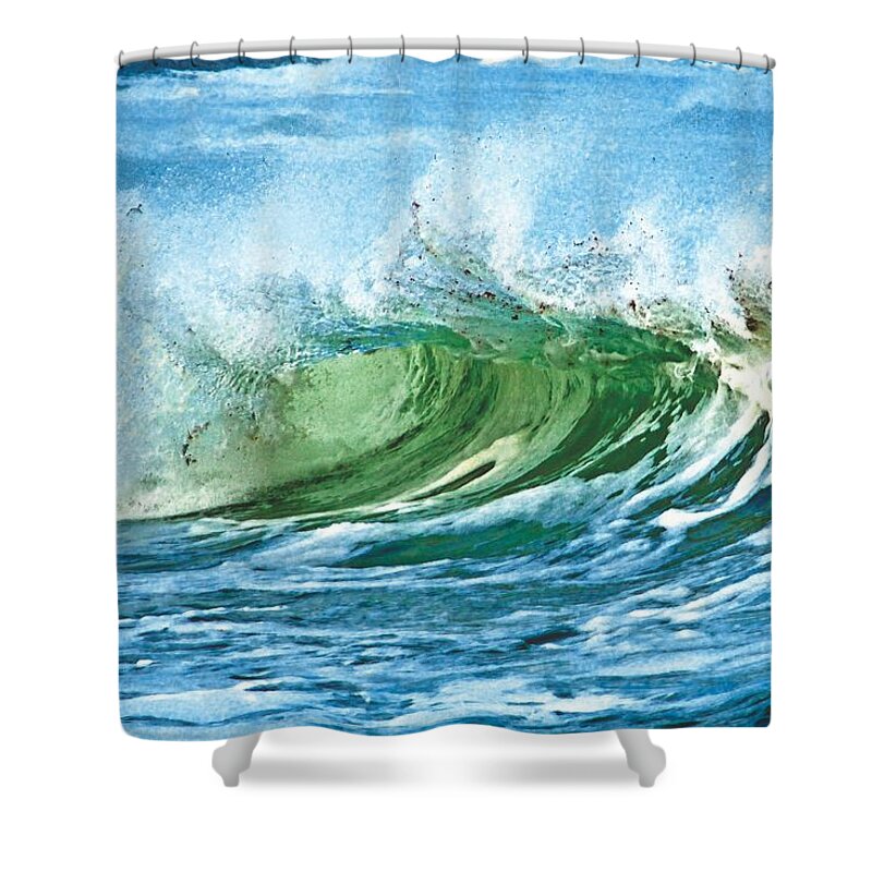 Wave Shower Curtain featuring the photograph Amazing Wave by Amazing Jules