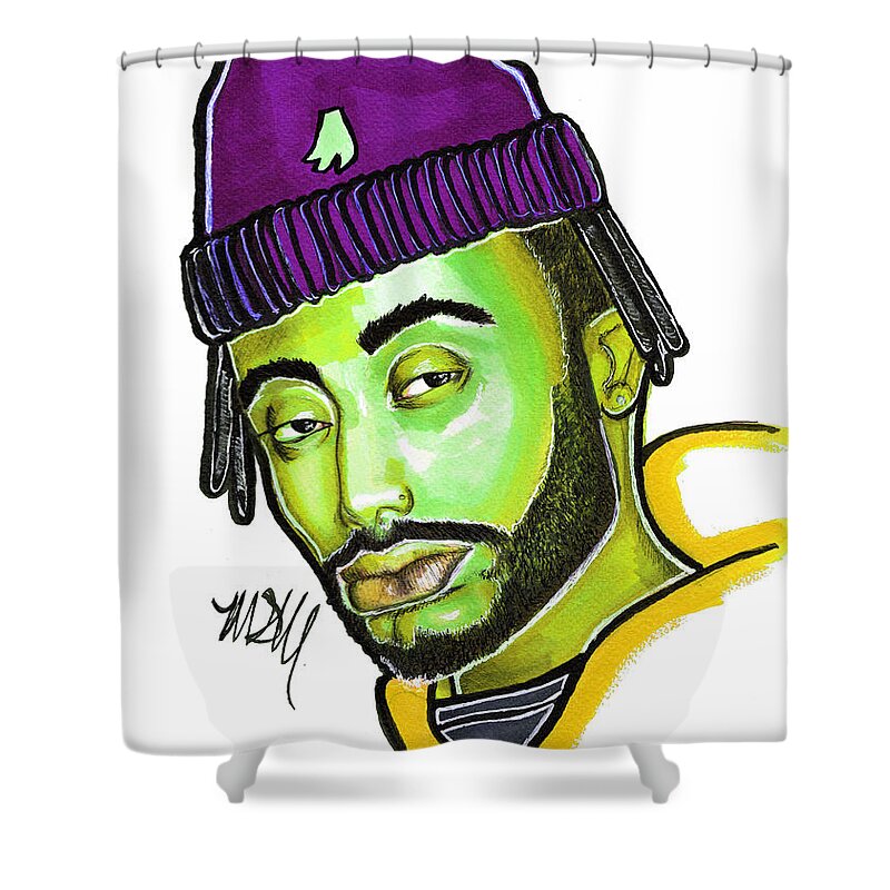 Amine Shower Curtain featuring the photograph Amine Green by Maia Micou