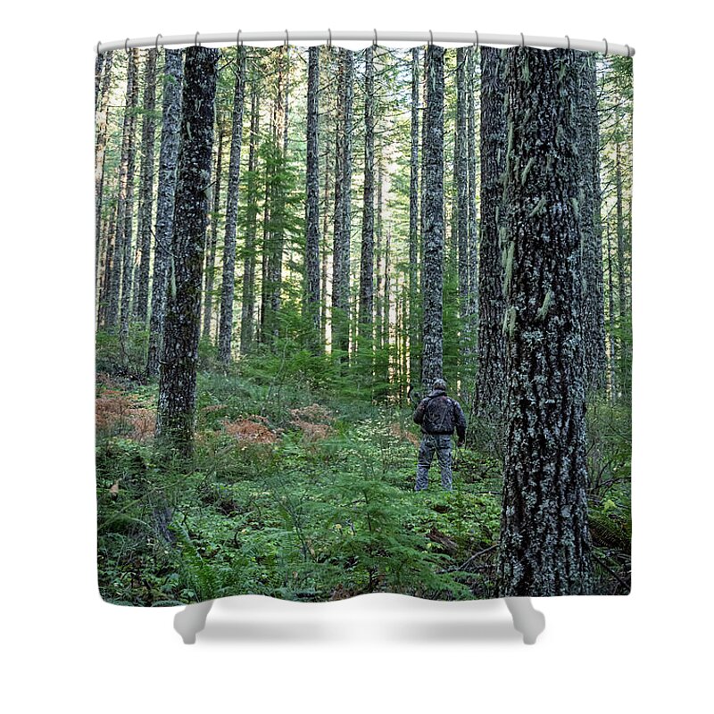 People Shower Curtain featuring the photograph Among the Trees by Steven Clark