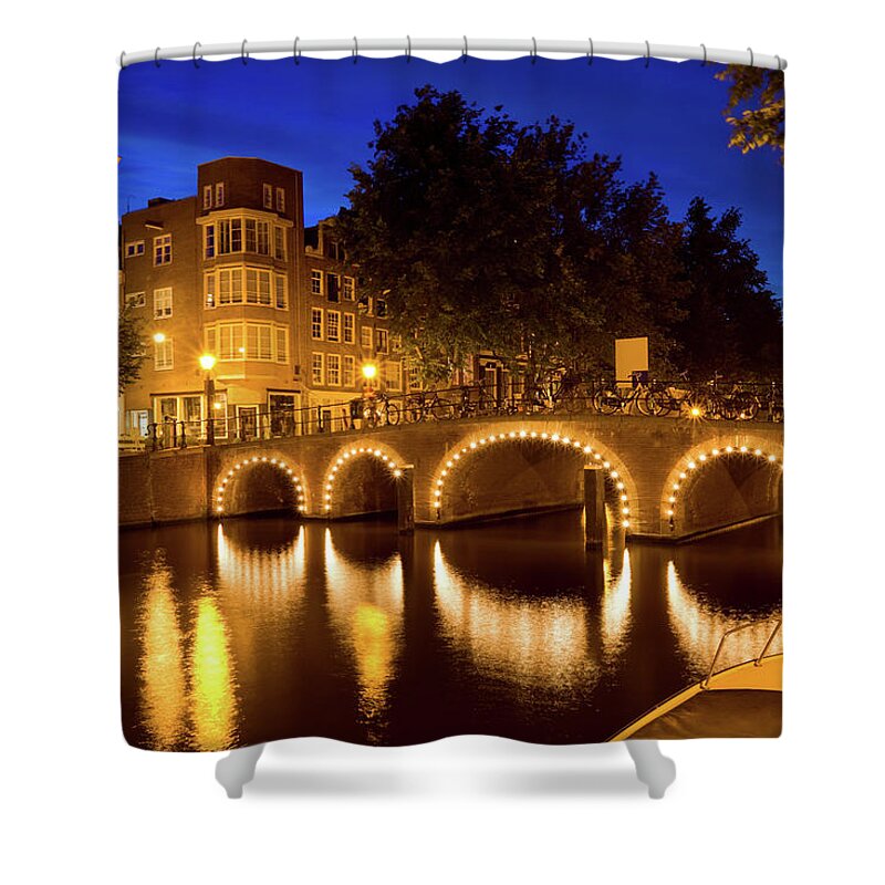 Arch Shower Curtain featuring the photograph Amsterdam, Netherlands by Benedek