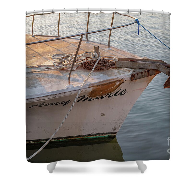 Amy Marie Shower Curtain featuring the photograph Amy Marie - Pleasure Boat by Dale Powell