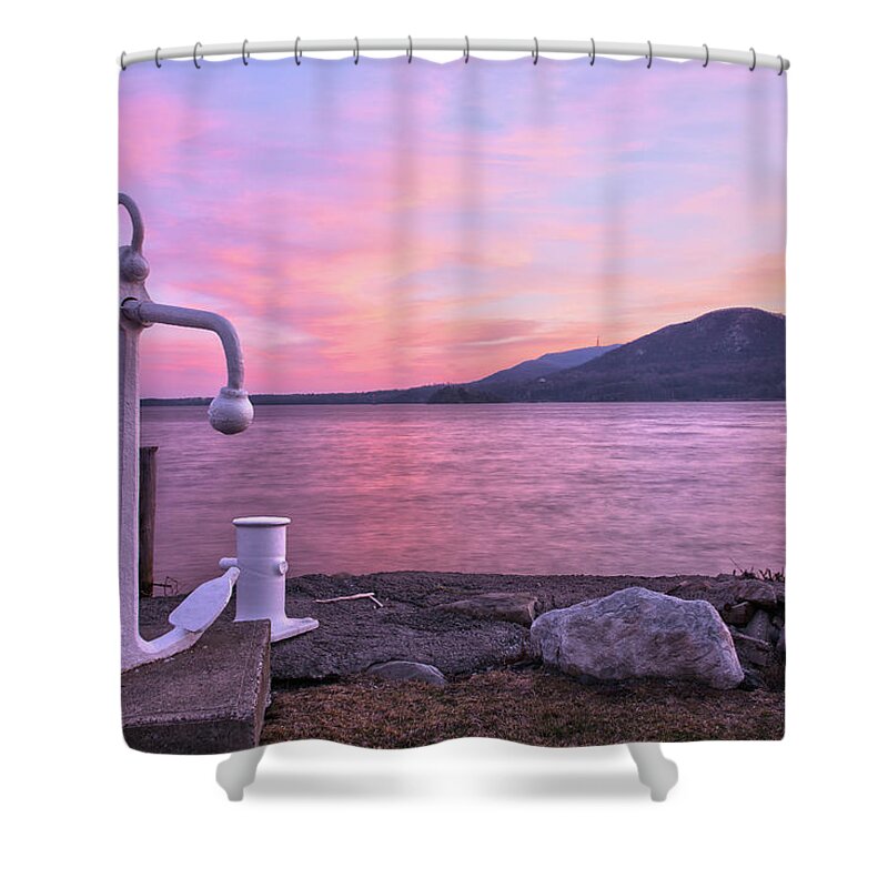  Donuhue Memorial Park Shower Curtain featuring the photograph Anchors Aweigh by Angelo Marcialis