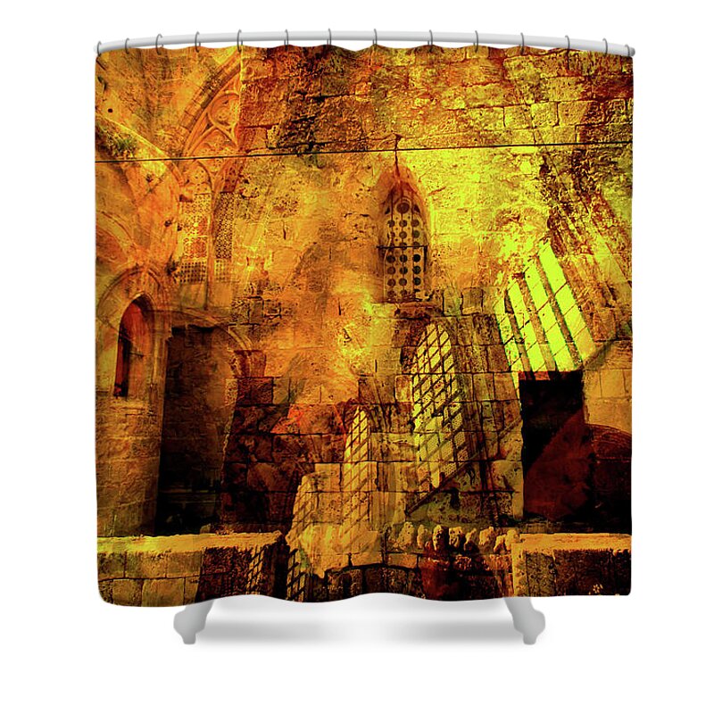Interior Shower Curtain featuring the photograph Ancient Interior by Jim Vance