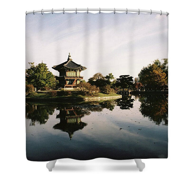 Tranquility Shower Curtain featuring the photograph Ancient Palace, Kyungbook Gung by Copyright By Sung-min Kim