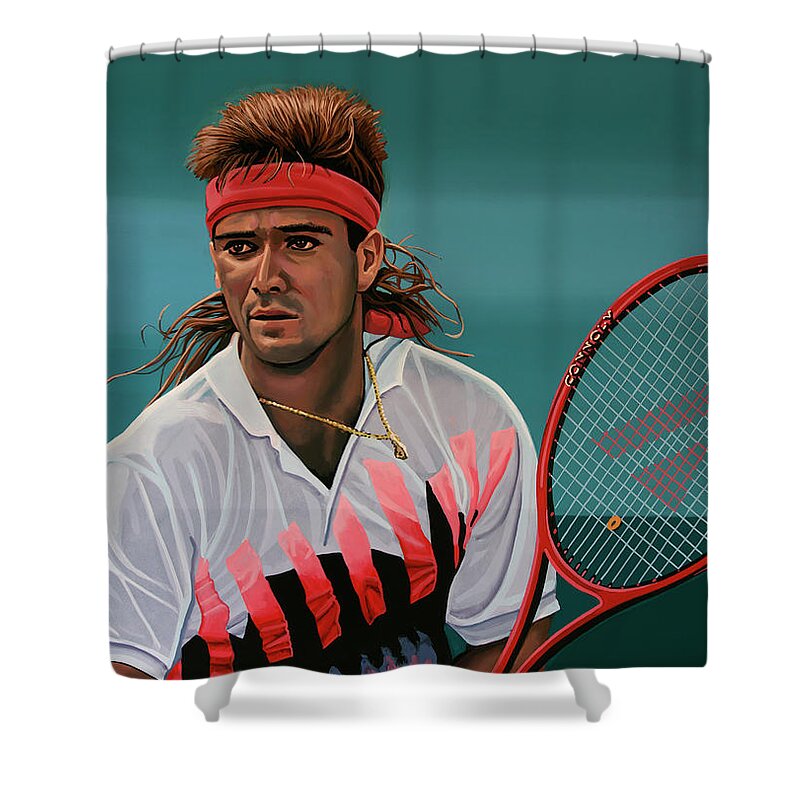 Andre Agassi Shower Curtains