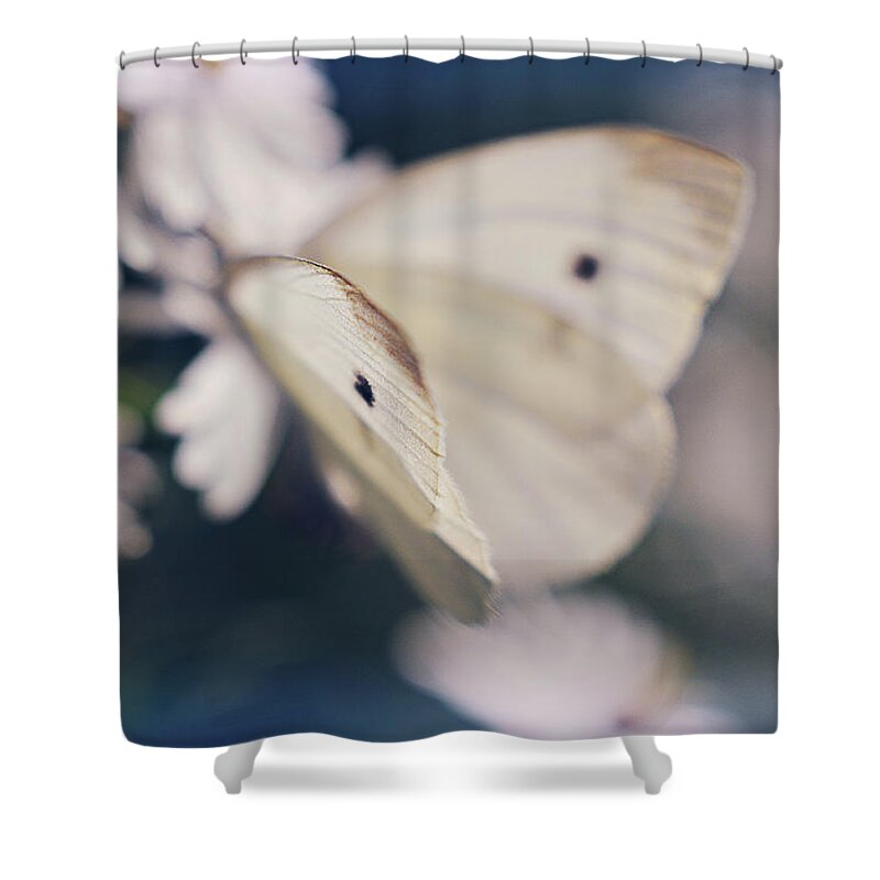 Blue Shower Curtain featuring the photograph Angelic by Michelle Wermuth