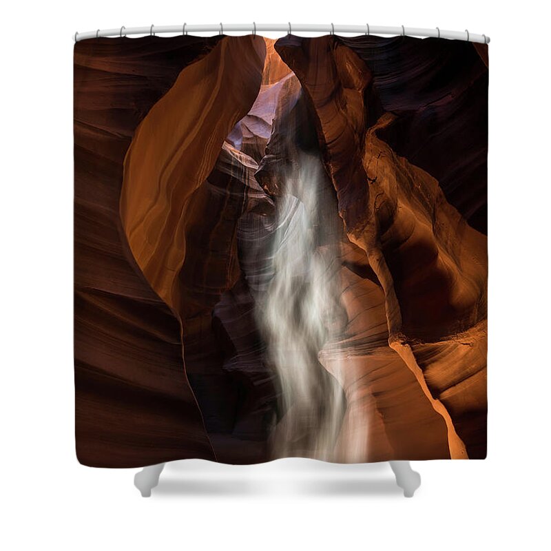 Antelope Canyon Shower Curtain featuring the photograph Antelope Canyon by Larry Marshall