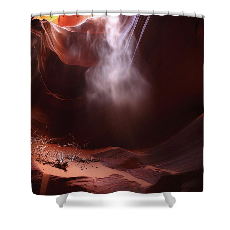 Tranquility Shower Curtain featuring the photograph Antelope Canyon Near Page by Maremagnum