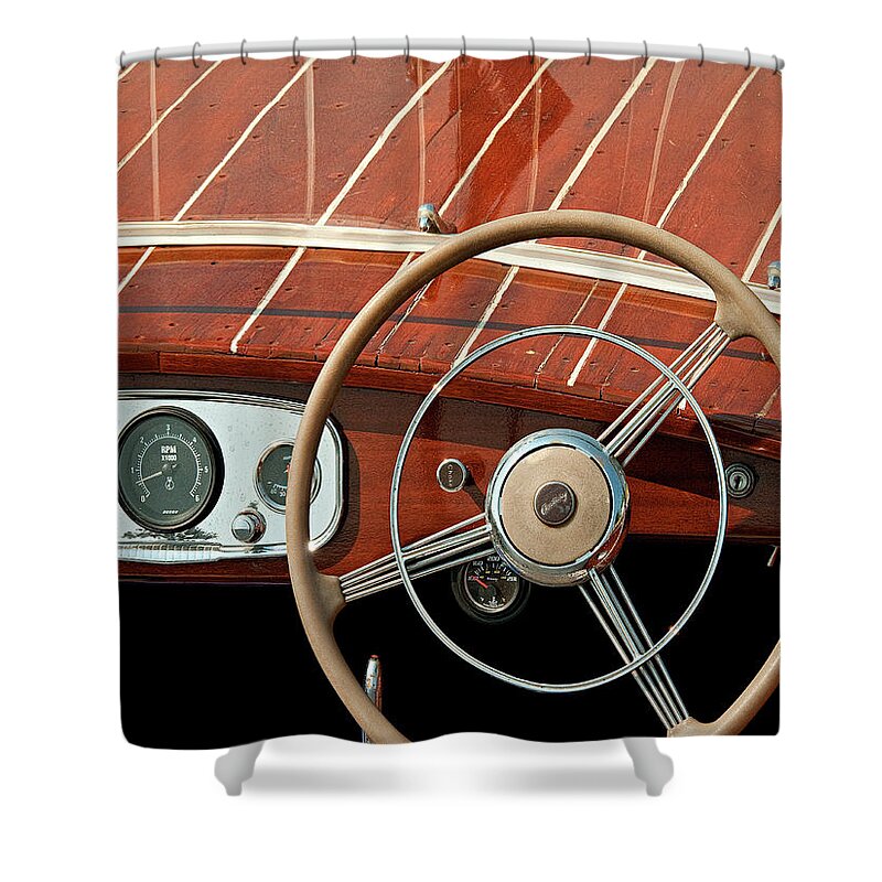 Photography Shower Curtain featuring the photograph Antique Boating II by Danny Head