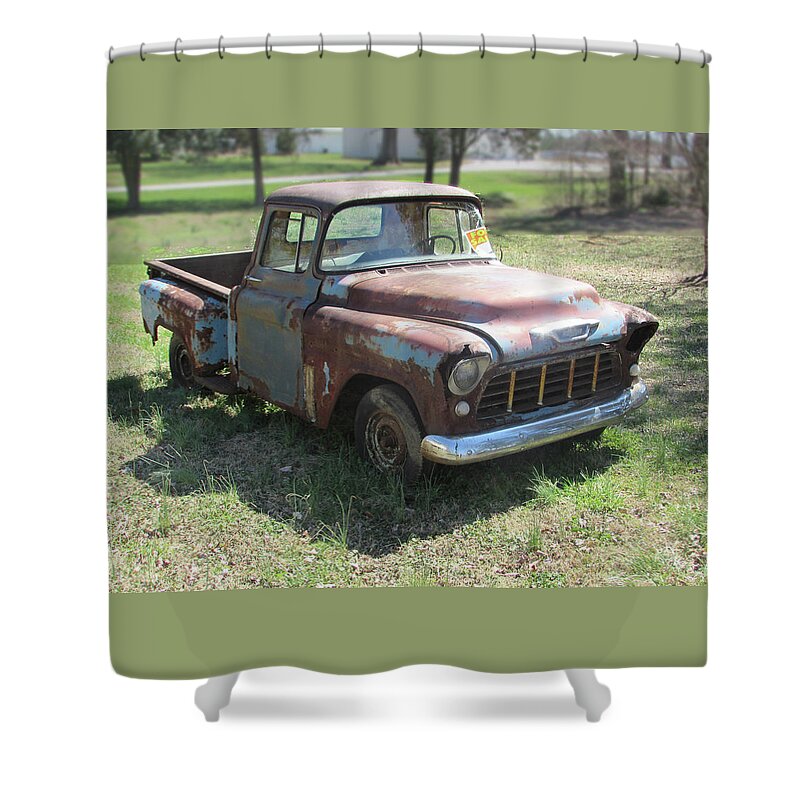 Old Car Shower Curtain featuring the photograph any Buyers by David Zimmerman