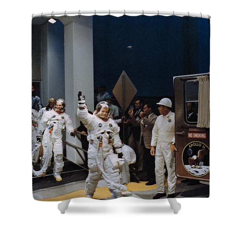 1969 Shower Curtain featuring the photograph Apollo 11, Pre-launch Countdown, 1969 by Science Source