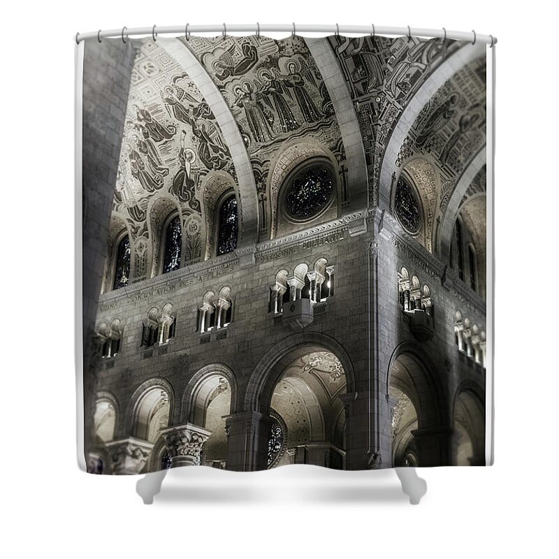 North America Shower Curtain featuring the photograph Arches in Black and White by Darryl Brooks