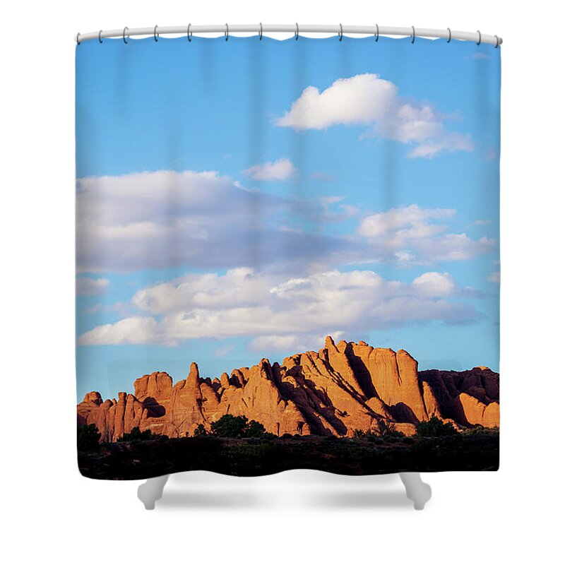 Arches Shower Curtain featuring the photograph Arches NP XXIII Color by David Gordon