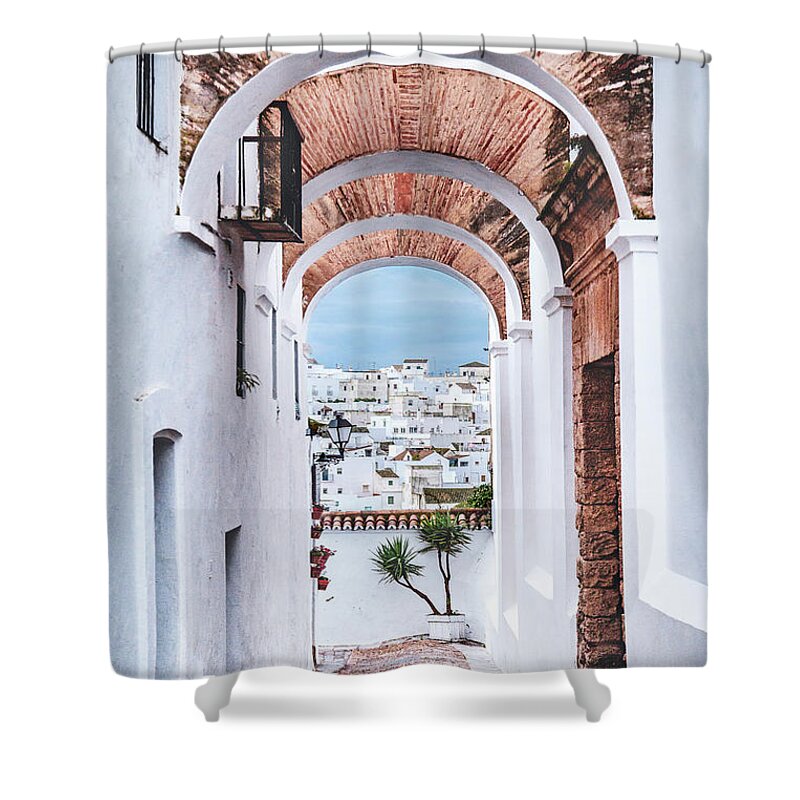 Kremsdorf Shower Curtain featuring the photograph Arching The Light by Evelina Kremsdorf