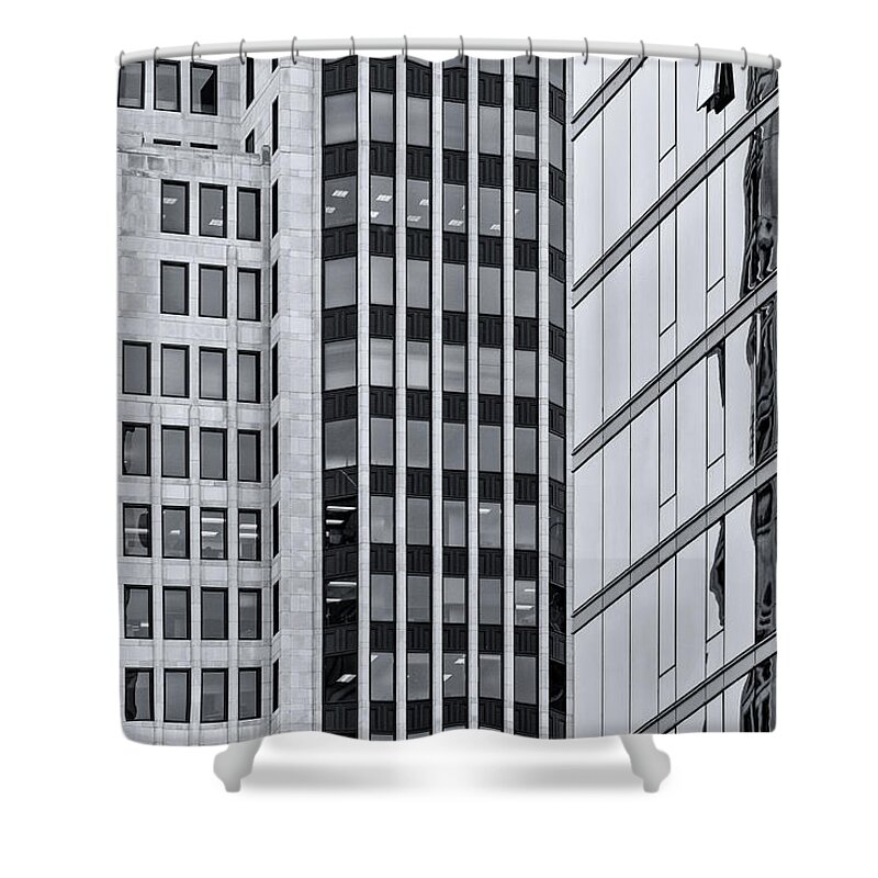 Chicago Shower Curtain featuring the photograph Architectural Reflections by Lauri Novak