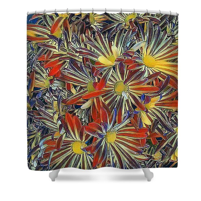 Flowers Shower Curtain featuring the photograph Arti flowers by Steven Wills