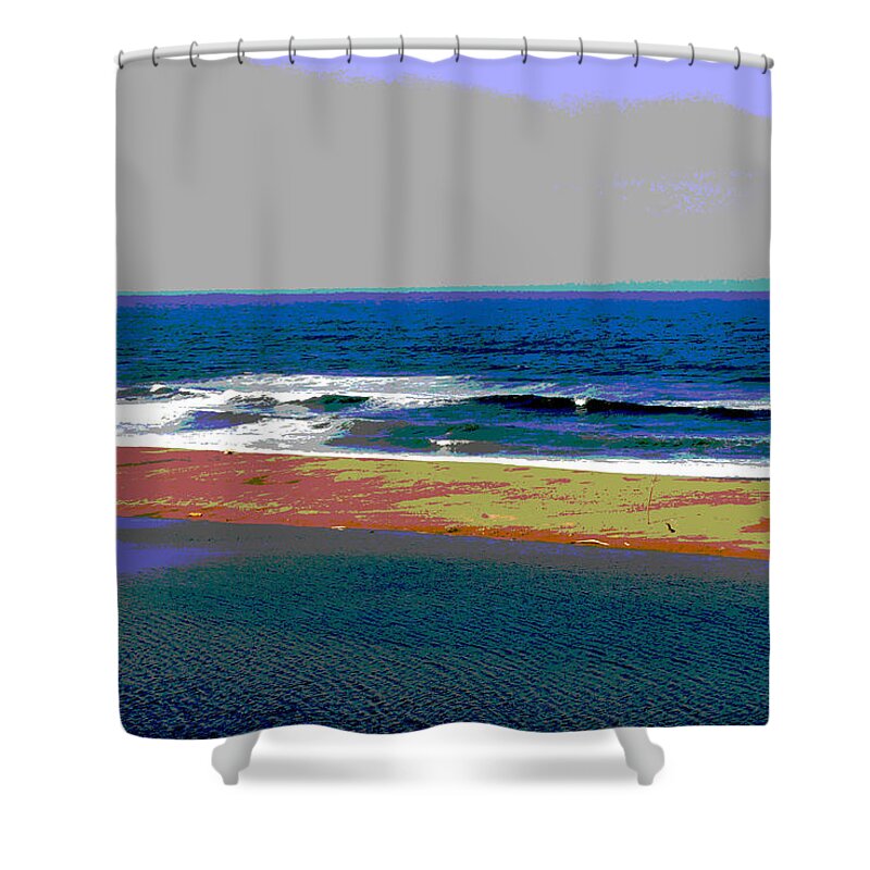 Beach Shower Curtain featuring the photograph Arty beach shot by Steven Wills
