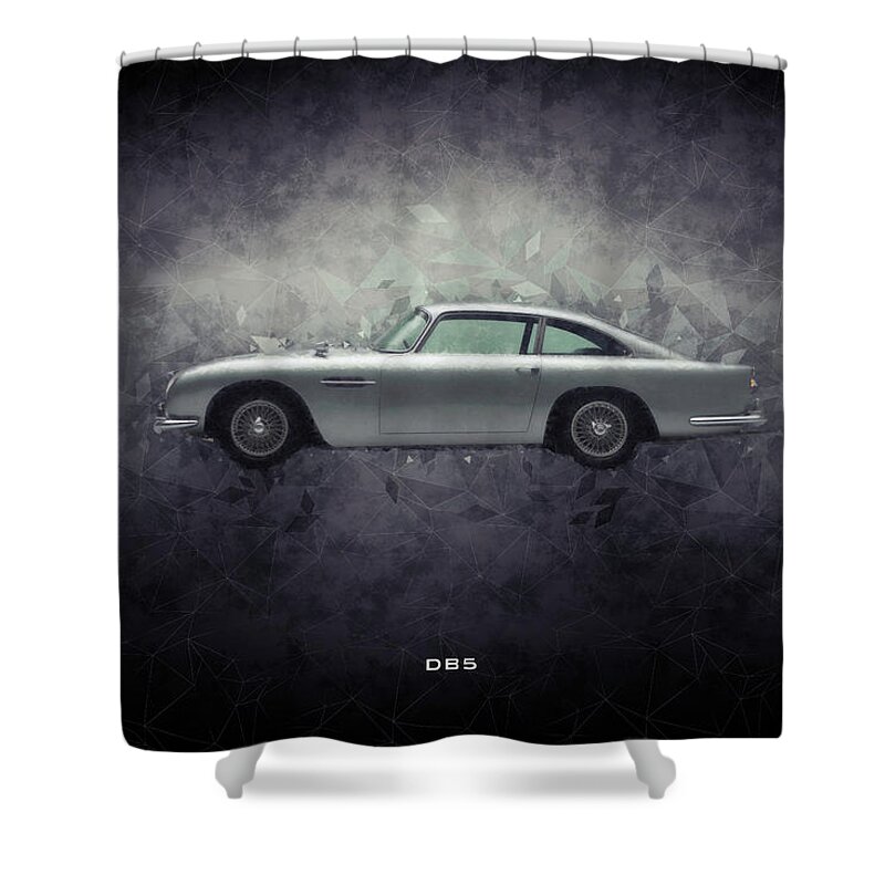 Aston Martin Db5 Shower Curtain featuring the digital art Aston Martin DB5 by Airpower Art