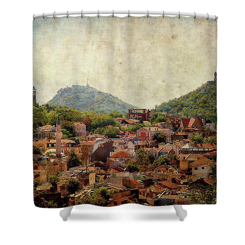 Plovdiv Shower Curtain featuring the photograph at Bird Sight by Milena Ilieva