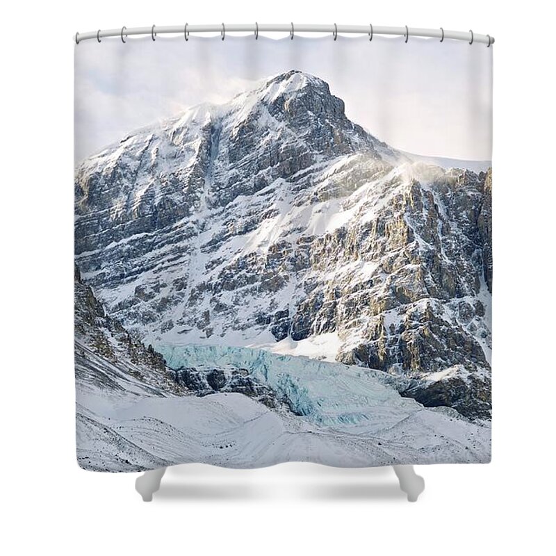 Snow Shower Curtain featuring the photograph Athabasca Glacier by Dominik Eckelt