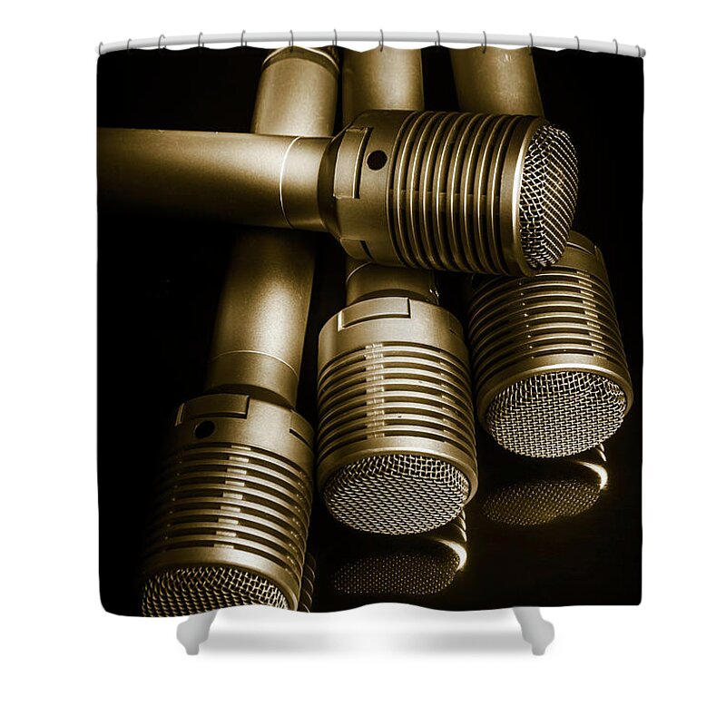 Audio Shower Curtain featuring the photograph Audio classics by Jorgo Photography