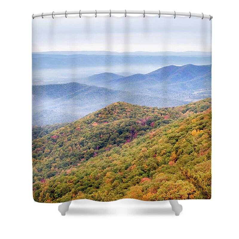 Autumn Blue Shower Curtain featuring the photograph Autumn Blue by Todd Henson
