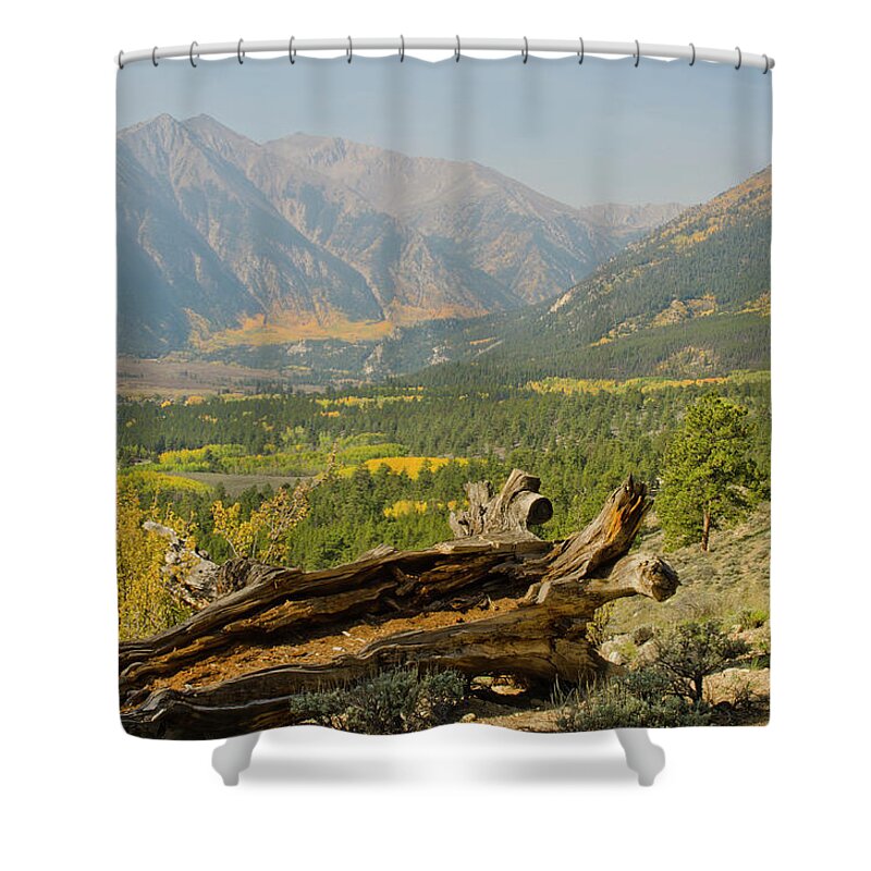 Scenics Shower Curtain featuring the photograph Autumn Colors On The Continental Divide by Chapin31
