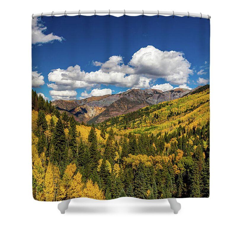 Box Canyon Shower Curtain featuring the photograph Autumn in Box Canyon by Norma Brandsberg