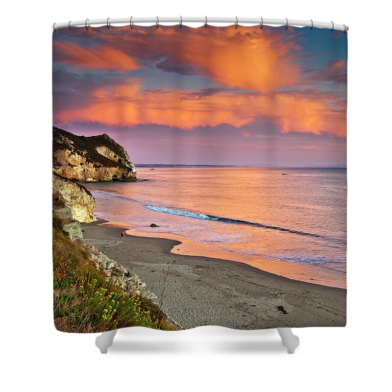 Tranquility Shower Curtain featuring the photograph Avila Beach At Sunset by Mimi Ditchie Photography