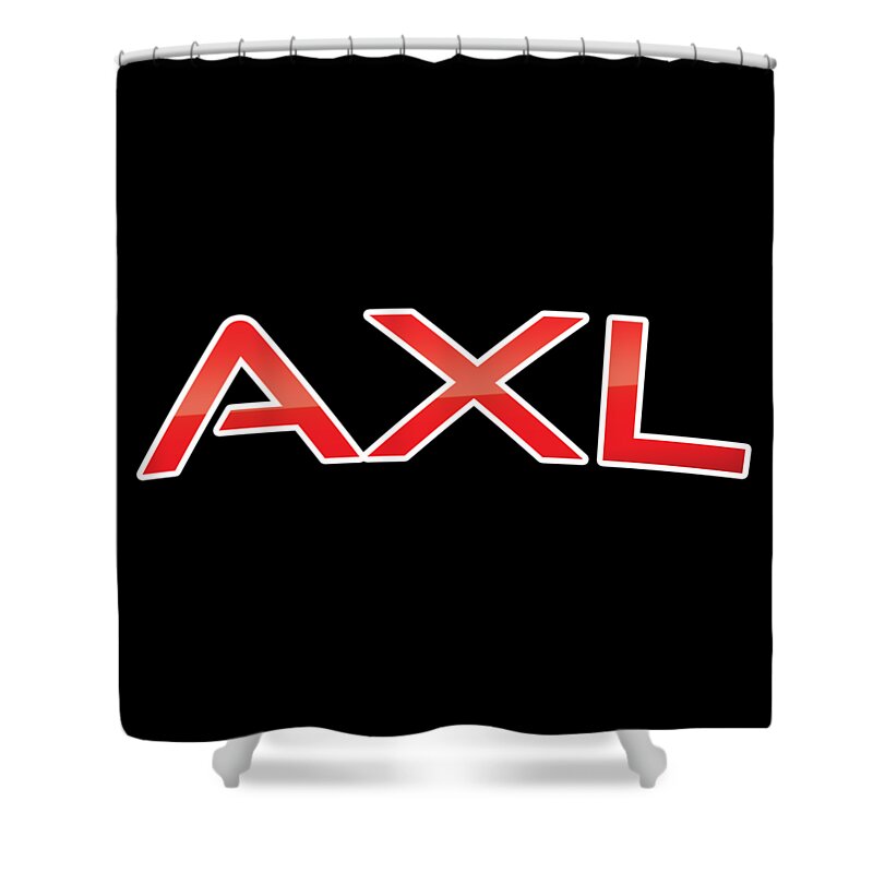 Axl Shower Curtain featuring the digital art Axl by TintoDesigns