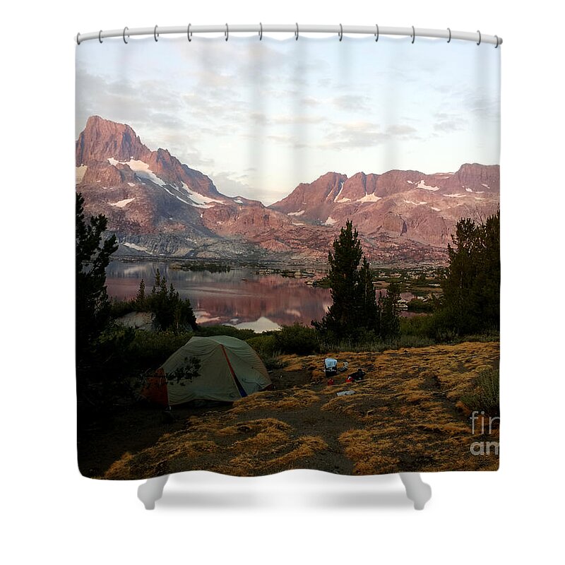 Sunrise Shower Curtain featuring the photograph Backcountry Sunrise by Terri Brewster