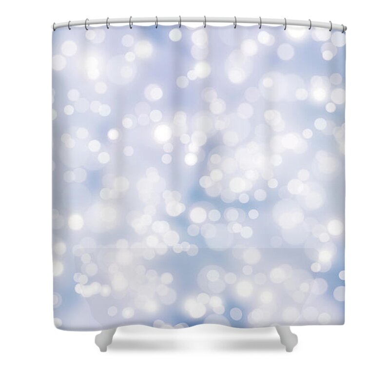 Particle Shower Curtain featuring the photograph Background Light Bright by Brainmaster