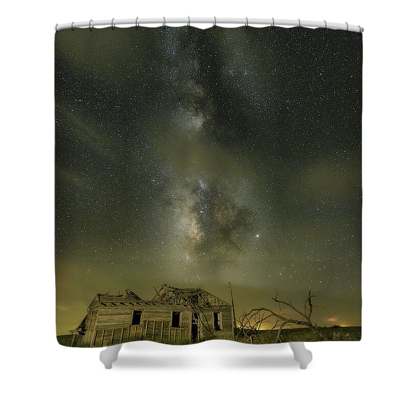Milky Way Shower Curtain featuring the photograph Backyard Memories 3 by James Clinich