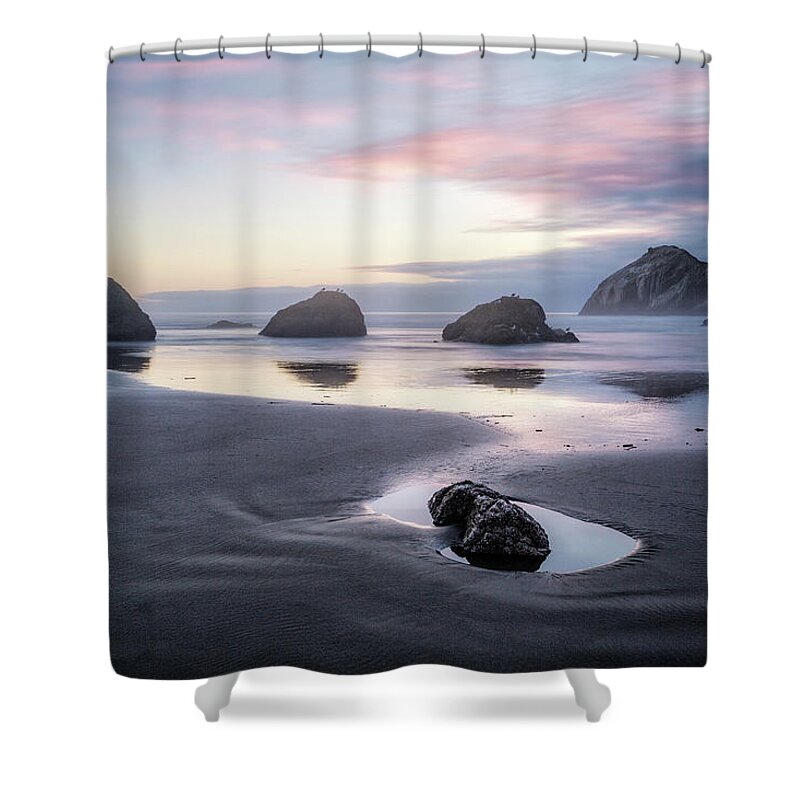 Beach Shower Curtain featuring the photograph Bandon Beach - 2 by Alex Mironyuk
