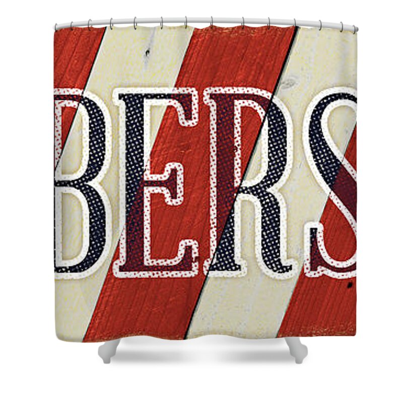 Barbershop Shower Curtain featuring the painting Barbershop by Sd Graphics Studio