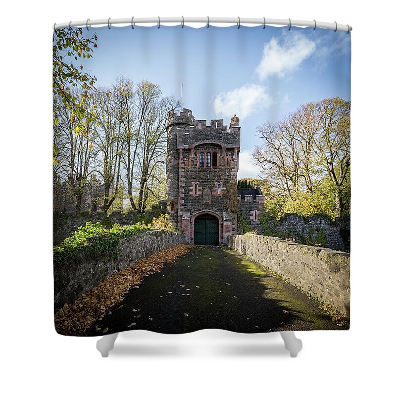 Barbican Shower Curtain featuring the photograph Barbican Gate by Nigel R Bell