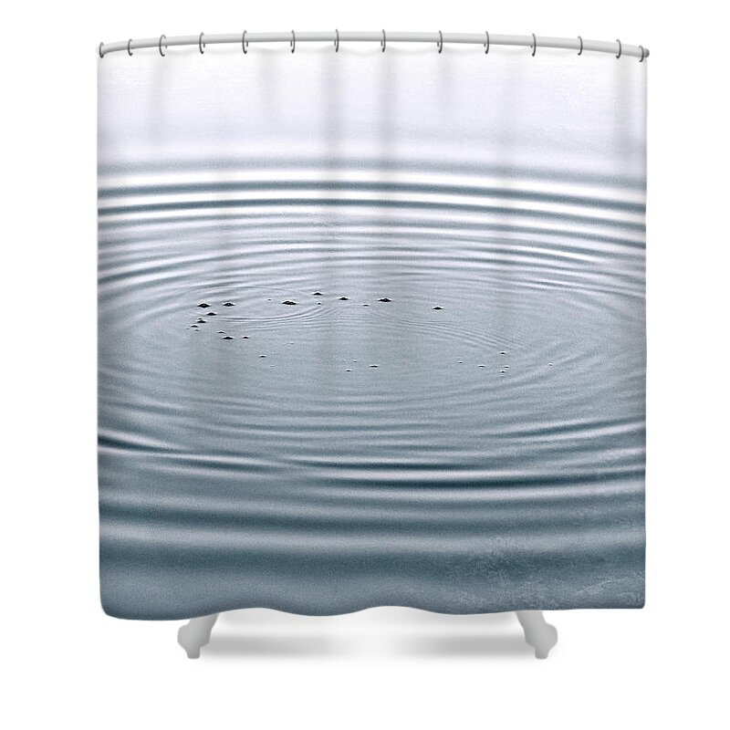 Blue Shower Curtain featuring the photograph Be The Drop by Julia Wilcox
