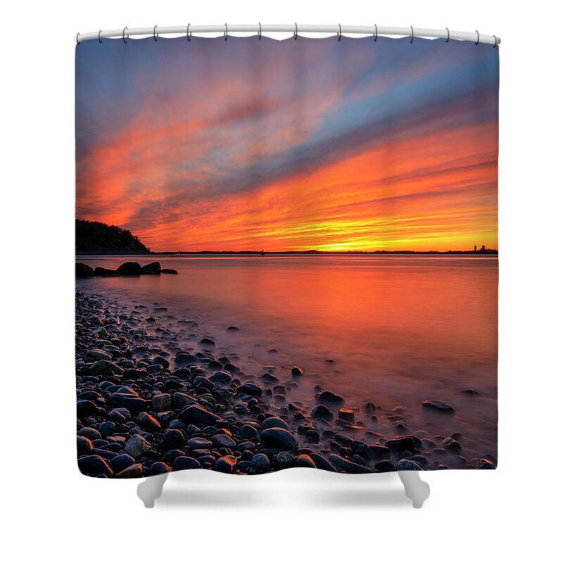 Hull Shower Curtain featuring the photograph Beach Fury by Rob Davies