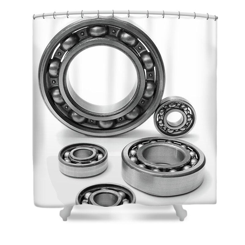 Curve Shower Curtain featuring the photograph Bearings by Picha
