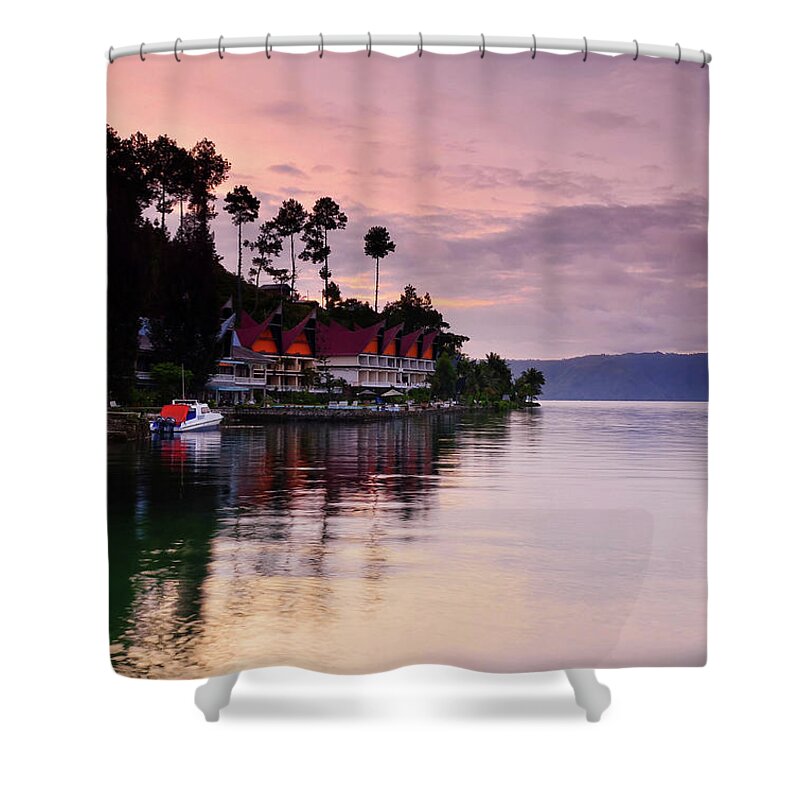 Tranquility Shower Curtain featuring the photograph Beautiful Sunrise by Dyahniar Photography