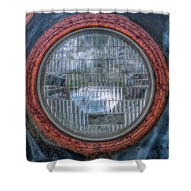 Old-car Shower Curtain featuring the photograph Beauty and the Beast by Bernd Laeschke