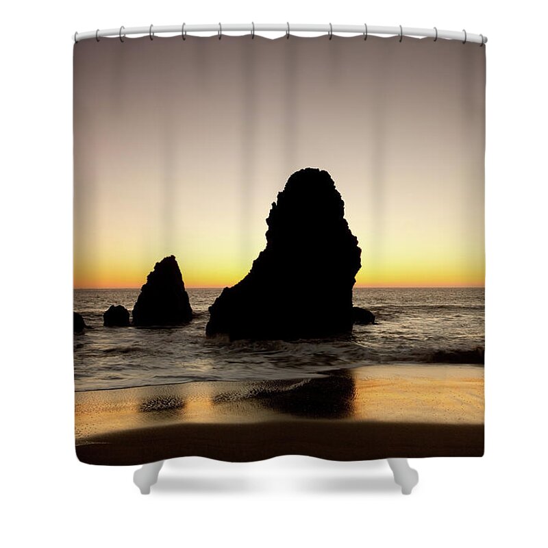 Water's Edge Shower Curtain featuring the photograph Beauty Of The Sea by Imaginegolf