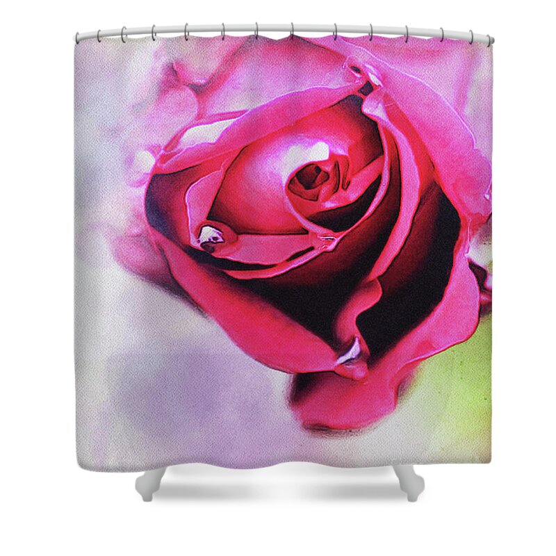 Digital Photography Shower Curtain featuring the digital art Beauty by Tracey Lee Cassin