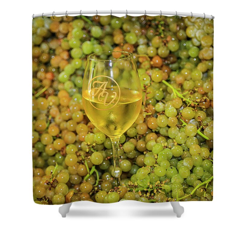 Grapes Shower Curtain featuring the photograph Before and After by Dale R Carlson