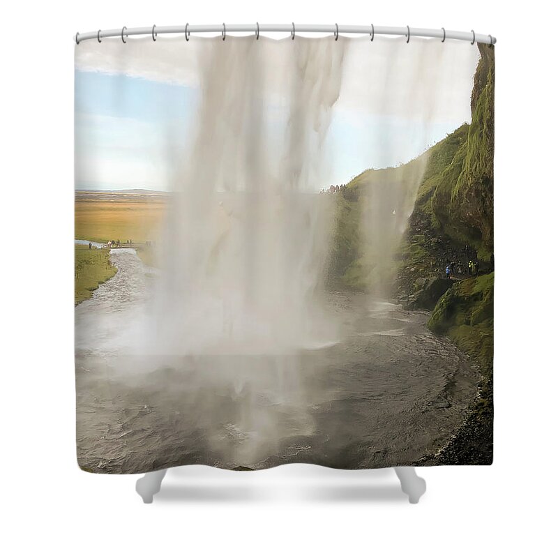 Iceland Shower Curtain featuring the photograph Behind The Curtain by Jim Cook